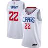 White Brevin Knight Twill Basketball Jersey -Clippers #22 Knight Twill Jerseys, FREE SHIPPING