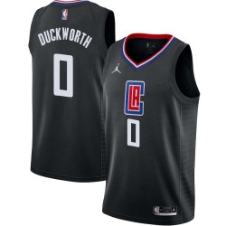 Black Kevin Duckworth Twill Basketball Jersey -Clippers #00 Duckworth Twill Jerseys, FREE SHIPPING