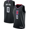 Black Byron Mullens Twill Basketball Jersey -Clippers #0 Mullens Twill Jerseys, FREE SHIPPING