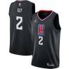 Black Melvin Ely Twill Basketball Jersey -Clippers #2 Ely Twill Jerseys, FREE SHIPPING