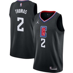Black Tim Thomas Twill Basketball Jersey -Clippers #2 Thomas Twill Jerseys, FREE SHIPPING