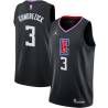 Black Grant Gondrezick Twill Basketball Jersey -Clippers #3 Gondrezick Twill Jerseys, FREE SHIPPING