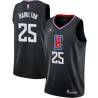 Black Zendon Hamilton Twill Basketball Jersey -Clippers #25 Hamilton Twill Jerseys, FREE SHIPPING