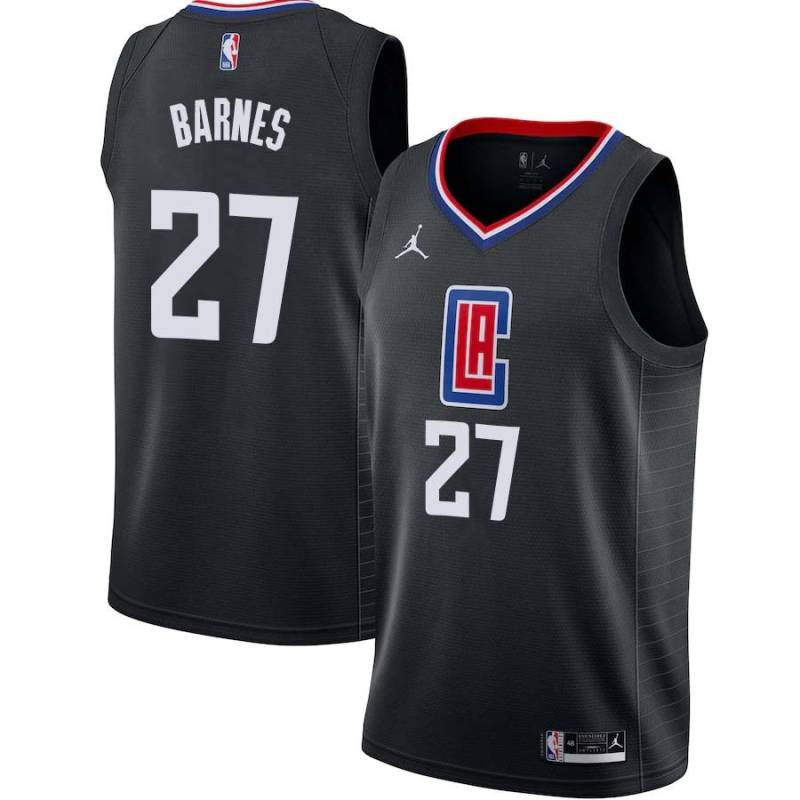 Black Marvin Barnes Twill Basketball Jersey -Clippers #27 Barnes Twill Jerseys, FREE SHIPPING