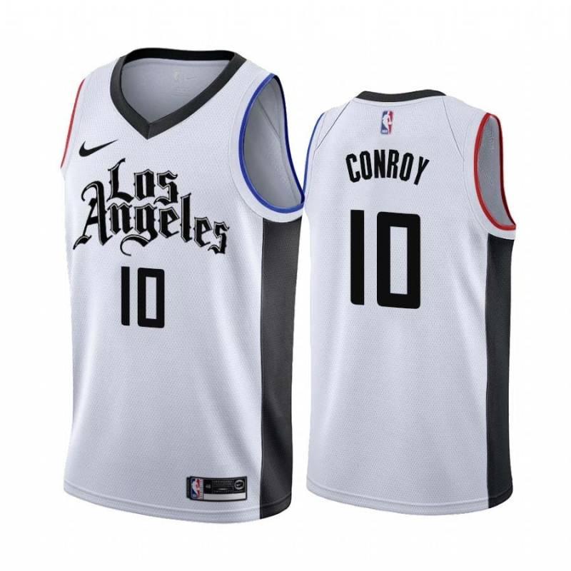 2019-20City Will Conroy Twill Basketball Jersey -Clippers #10 Conroy Twill Jerseys, FREE SHIPPING