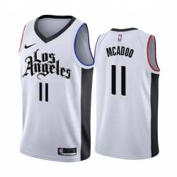 2019-20City Bob McAdoo Twill Basketball Jersey -Clippers #11 McAdoo Twill Jerseys, FREE SHIPPING