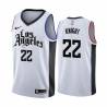 2019-20City Brevin Knight Twill Basketball Jersey -Clippers #22 Knight Twill Jerseys, FREE SHIPPING