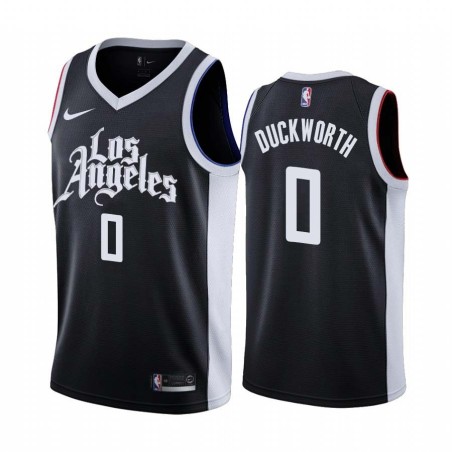 2020-21City Kevin Duckworth Twill Basketball Jersey -Clippers #00 Duckworth Twill Jerseys, FREE SHIPPING