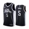 2020-21City Josh Smith Twill Basketball Jersey -Clippers #5 Smith Twill Jerseys, FREE SHIPPING
