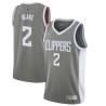 Gray_Earned Steve Blake Twill Basketball Jersey -Clippers #2 Blake Twill Jerseys, FREE SHIPPING