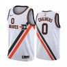 White_Throwback Lionel Chalmers Twill Basketball Jersey -Clippers #0 Chalmers Twill Jerseys, FREE SHIPPING