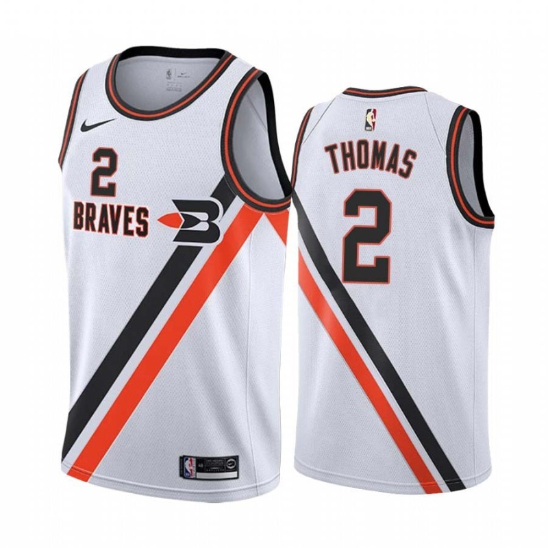 White_Throwback Tim Thomas Twill Basketball Jersey -Clippers #2 Thomas Twill Jerseys, FREE SHIPPING