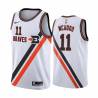 White_Throwback Bob McAdoo Twill Basketball Jersey -Clippers #11 McAdoo Twill Jerseys, FREE SHIPPING