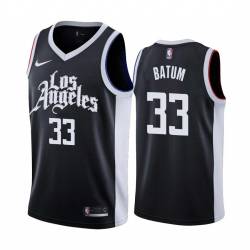 2020-21City Nicolas Batum Clippers #33 Twill Basketball Jersey FREE SHIPPING