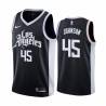 2020-21City Keon Johnson Clippers #45 Twill Basketball Jersey FREE SHIPPING