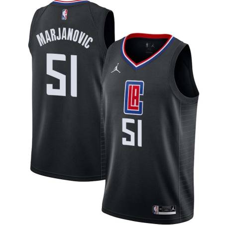 Black Boban Marjanovic Clippers #51 Twill Basketball Jersey FREE SHIPPING