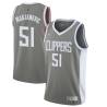 Gray_Earned Boban Marjanovic Clippers #51 Twill Basketball Jersey FREE SHIPPING