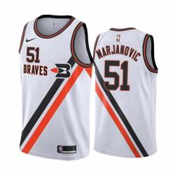 White_Throwback Boban Marjanovic Clippers #51 Twill Basketball Jersey FREE SHIPPING