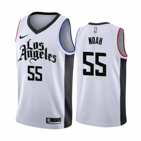2019-20City Joakim Noah Clippers #55 Twill Basketball Jersey FREE SHIPPING