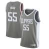 Gray_Earned Joakim Noah Clippers #55 Twill Basketball Jersey FREE SHIPPING