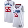 White Isaiah Hartenstein Clippers #55 Twill Basketball Jersey FREE SHIPPING