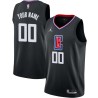 Black Customized LA Clippers Twill Basketball Jersey FREE SHIPPING