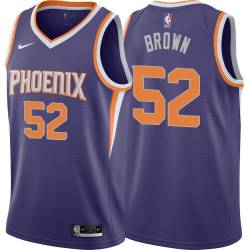 White2 Chucky Brown SUNS #52 Twill Basketball Jersey FREE SHIPPING