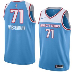 White Bob Wiesenhahn Kings #71 Twill Basketball Jersey FREE SHIPPING