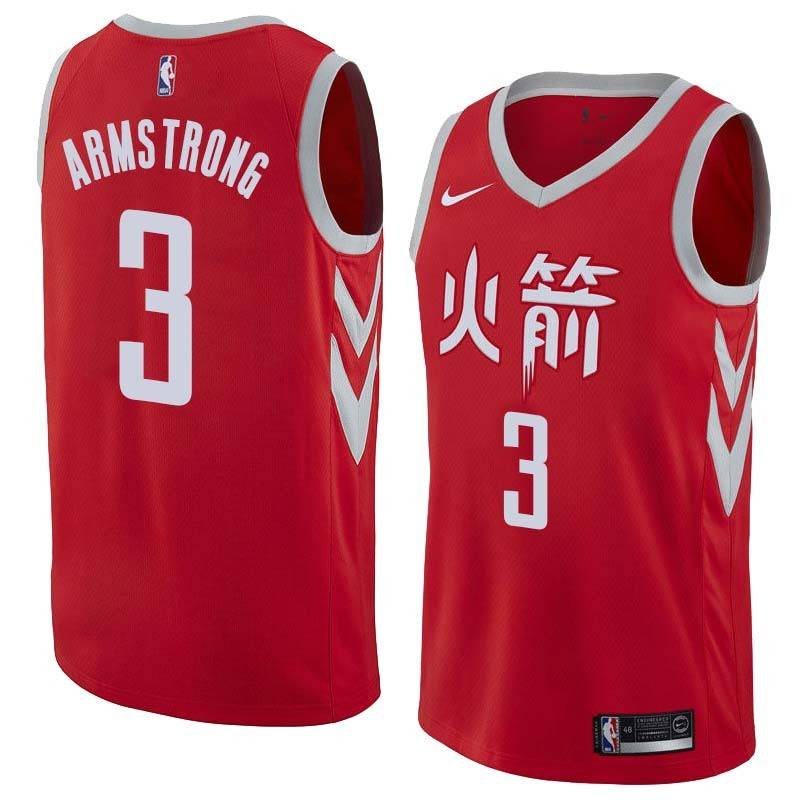 2017-18City Hilton Armstrong Twill Basketball Jersey -Rockets #3 Armstrong Twill Jerseys, FREE SHIPPING