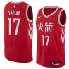 2017-18City Isaiah Taylor Twill Basketball Jersey -Rockets #17 Taylor Twill Jerseys, FREE SHIPPING