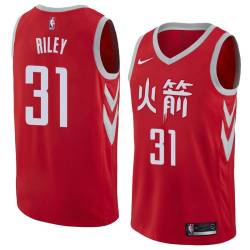 2017-18City Ron Riley Twill Basketball Jersey -Rockets #31 Riley Twill Jerseys, FREE SHIPPING