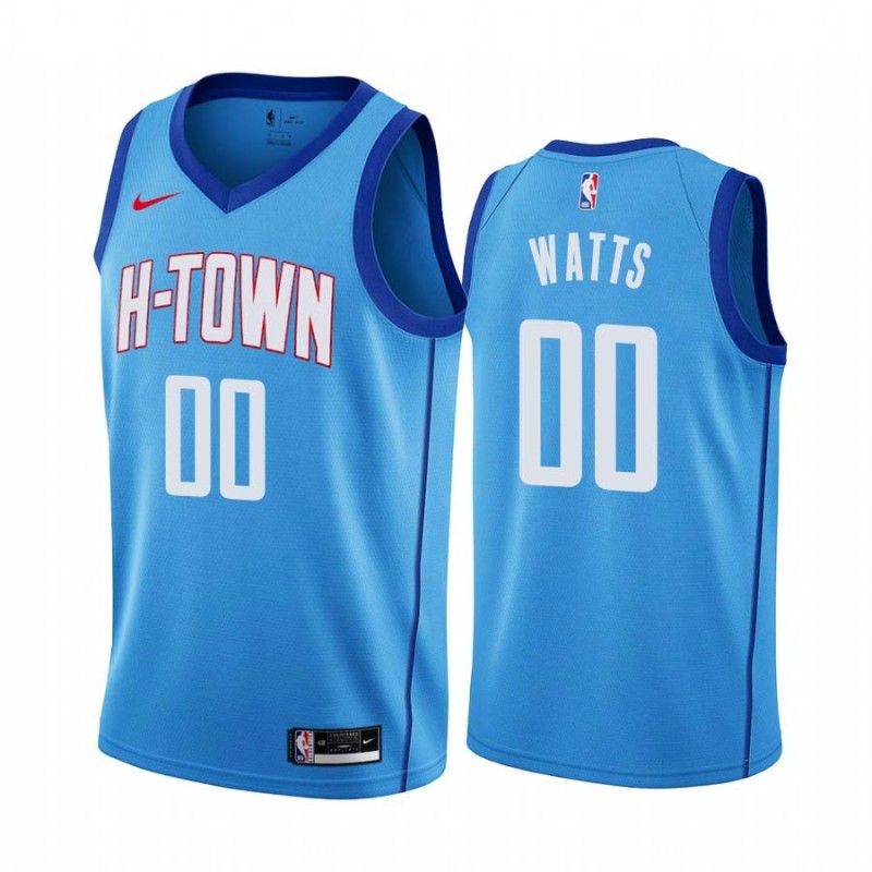 2020-21City Slick Watts Twill Basketball Jersey -Rockets #00 Watts Twill Jerseys, FREE SHIPPING