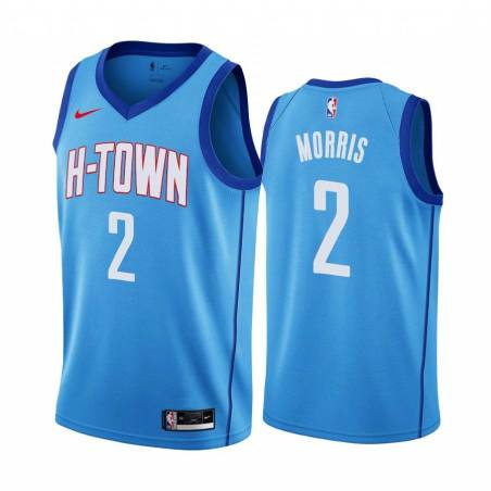 2020-21City Marcus Morris Twill Basketball Jersey -Rockets #2 Morris Twill Jerseys, FREE SHIPPING