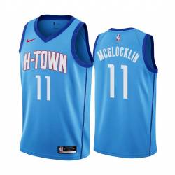 2020-21City Jon McGlocklin Twill Basketball Jersey -Rockets #11 McGlocklin Twill Jerseys, FREE SHIPPING