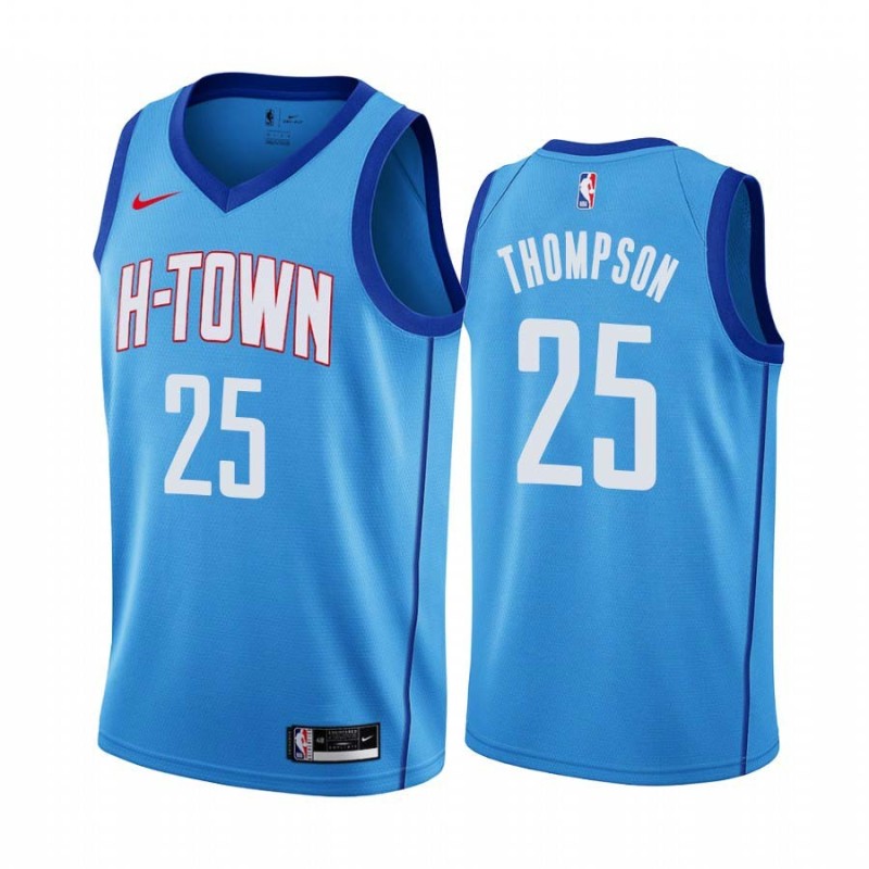 2020-21City Bernard Thompson Twill Basketball Jersey -Rockets #25 Thompson Twill Jerseys, FREE SHIPPING