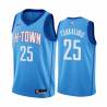 2020-21City Jake Tsakalidis Twill Basketball Jersey -Rockets #25 Tsakalidis Twill Jerseys, FREE SHIPPING