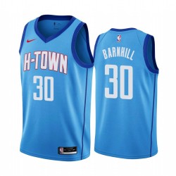 2020-21City John Barnhill Twill Basketball Jersey -Rockets #30 Barnhill Twill Jerseys, FREE SHIPPING