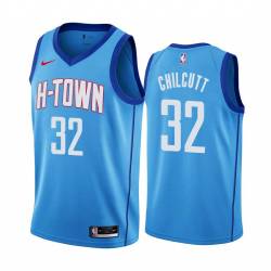 2020-21City Pete Chilcutt Twill Basketball Jersey -Rockets #32 Chilcutt Twill Jerseys, FREE SHIPPING