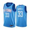 2020-21City Jim Barnett Twill Basketball Jersey -Rockets #33 Barnett Twill Jerseys, FREE SHIPPING