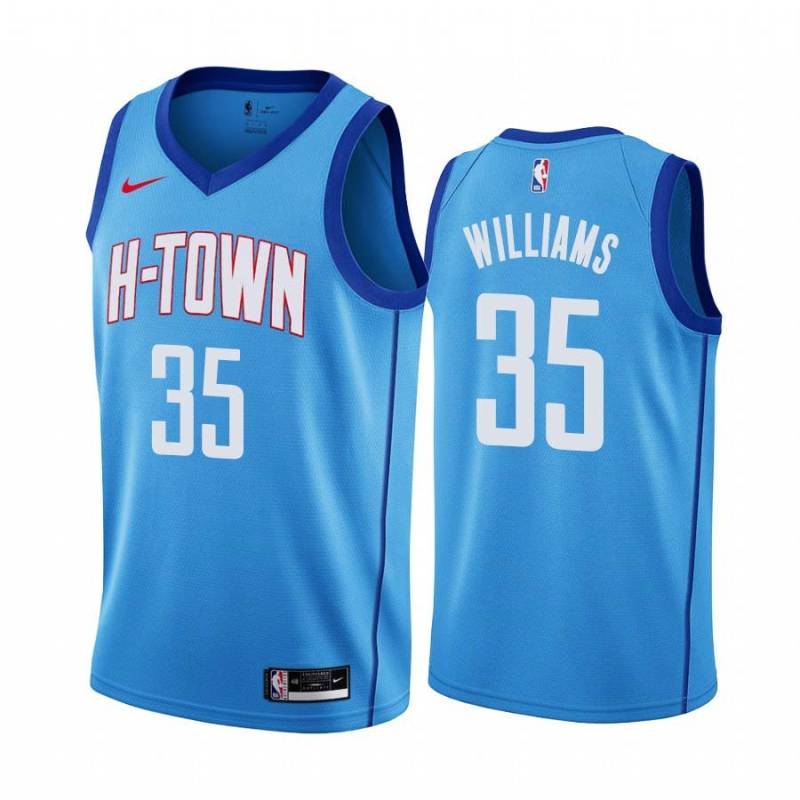 2020-21City Bernie Williams Twill Basketball Jersey -Rockets #35 Williams Twill Jerseys, FREE SHIPPING