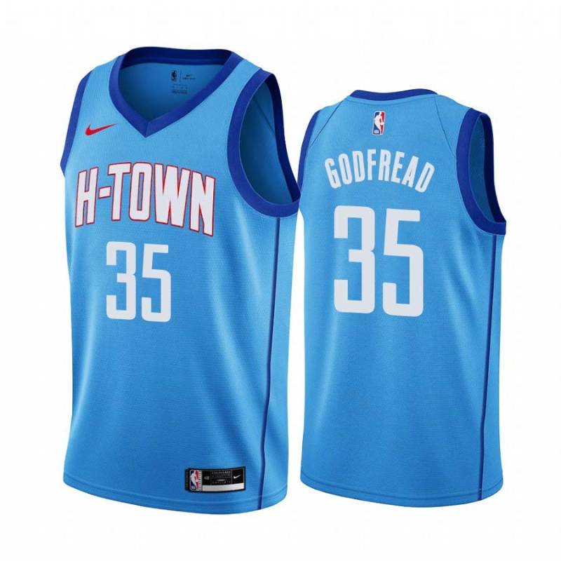 2020-21City Dan Godfread Twill Basketball Jersey -Rockets #35 Godfread Twill Jerseys, FREE SHIPPING