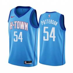 2020-21City Patrick Patterson Twill Basketball Jersey -Rockets #54 Patterson Twill Jerseys, FREE SHIPPING