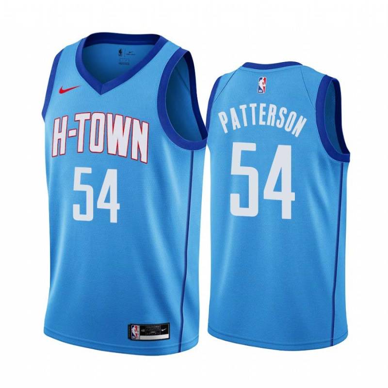 2020-21City Patrick Patterson Twill Basketball Jersey -Rockets #54 Patterson Twill Jerseys, FREE SHIPPING