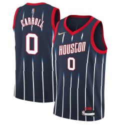 2021-22City DeMarre Carroll Twill Basketball Jersey -Rockets #0 Carroll Twill Jerseys, FREE SHIPPING