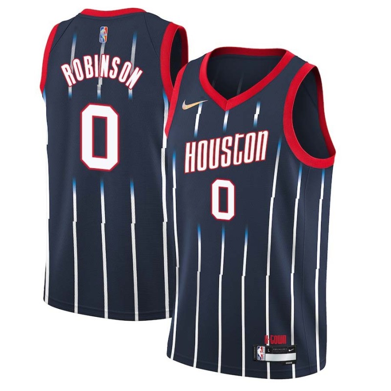 2021-22City Thomas Robinson Twill Basketball Jersey -Rockets #0 Robinson Twill Jerseys, FREE SHIPPING
