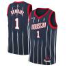 2021-22City Juaquin Hawkins Twill Basketball Jersey -Rockets #1 Hawkins Twill Jerseys, FREE SHIPPING