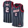 2021-22City Luther Head Twill Basketball Jersey -Rockets #2 Head Twill Jerseys, FREE SHIPPING