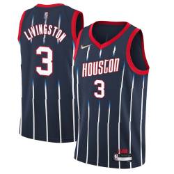 2021-22City Randy Livingston Twill Basketball Jersey -Rockets #3 Livingston Twill Jerseys, FREE SHIPPING