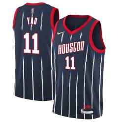 2021-22City Yao Ming Twill Basketball Jersey -Rockets #11 Yao Twill Jerseys, FREE SHIPPING