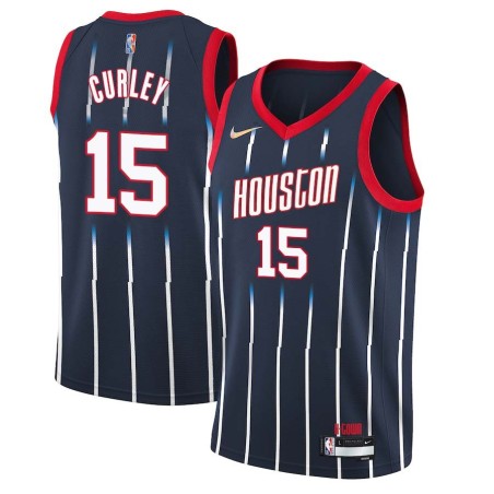 2021-22City Bill Curley Twill Basketball Jersey -Rockets #15 Curley Twill Jerseys, FREE SHIPPING